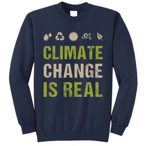 Climate Change Is Real Recycle Global Warming Earth Day Gift Sweatshirt