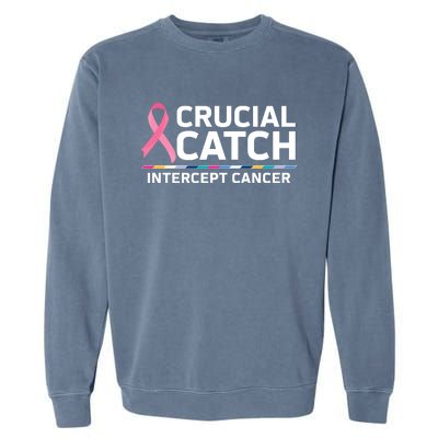 Crucial Catch Intercept Cancer Awareness Garment-Dyed Sweatshirt