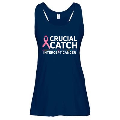 Crucial Catch Intercept Cancer Awareness Ladies Essential Flowy Tank