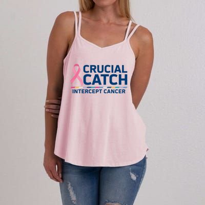 Crucial Catch Intercept Cancer Awareness Women's Strappy Tank