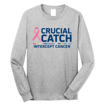 Crucial Catch Intercept Cancer Awareness Long Sleeve Shirt