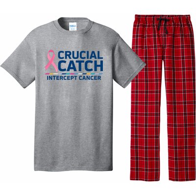 Crucial Catch Intercept Cancer Awareness Pajama Set