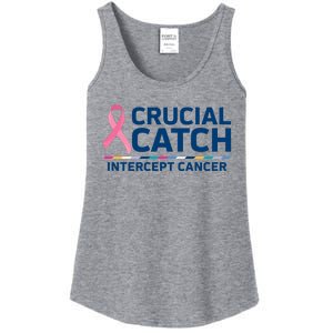 Crucial Catch Intercept Cancer Awareness Ladies Essential Tank