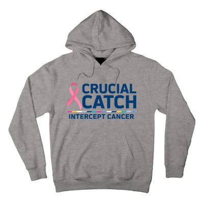 Crucial Catch Intercept Cancer Awareness Tall Hoodie