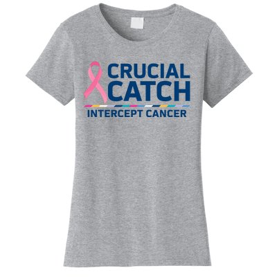 Crucial Catch Intercept Cancer Awareness Women's T-Shirt