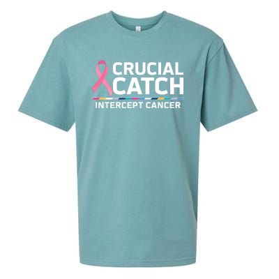 Crucial Catch Intercept Cancer Awareness Sueded Cloud Jersey T-Shirt