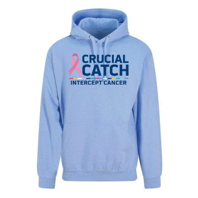 Crucial Catch Intercept Cancer Awareness Unisex Surf Hoodie