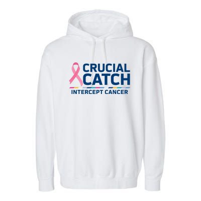 Crucial Catch Intercept Cancer Awareness Garment-Dyed Fleece Hoodie