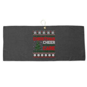 Christmas Cheer Is Providing Care To Everyone Here Ugly Large Microfiber Waffle Golf Towel