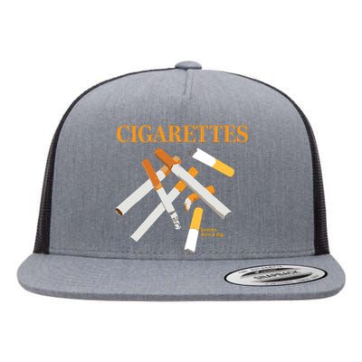 Cigarettes Flat Bill Trucker Hat