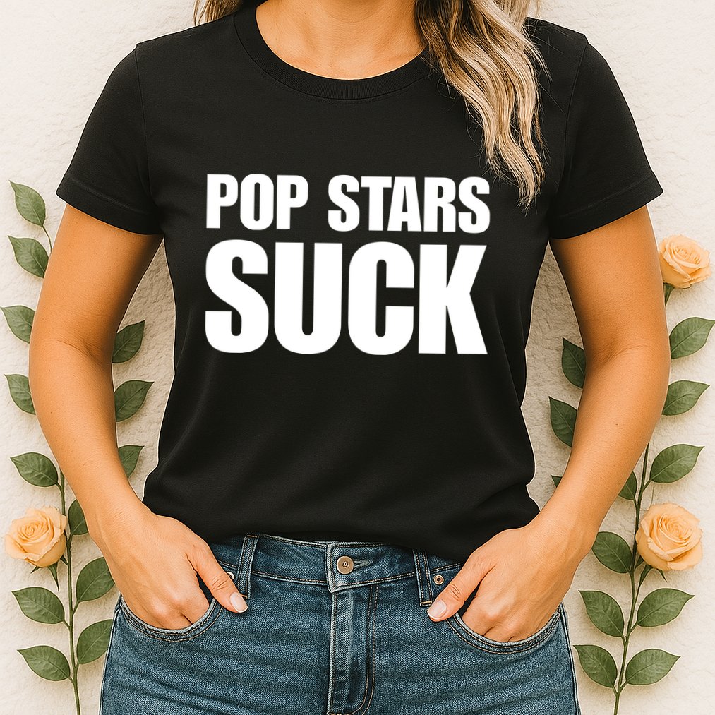 Camila Cabello In Beverly Hills Ca Wearing Pop Stars Suck Womens T-Shirt