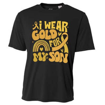 Childhood Cancer I Wear Gold For My Son Cooling Performance Crew T-Shirt