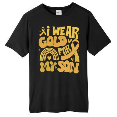 Childhood Cancer I Wear Gold For My Son Tall Fusion ChromaSoft Performance T-Shirt