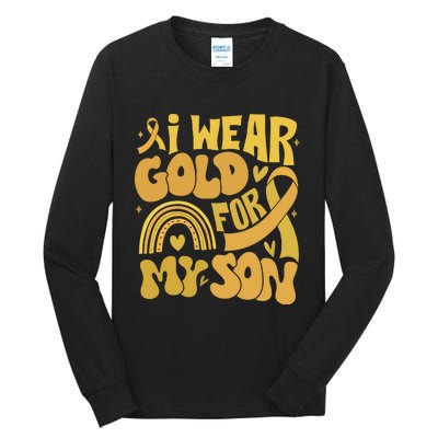 Childhood Cancer I Wear Gold For My Son Tall Long Sleeve T-Shirt