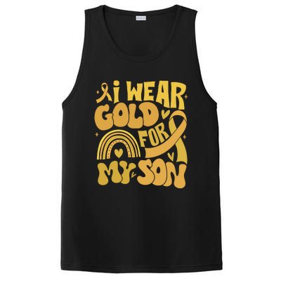 Childhood Cancer I Wear Gold For My Son PosiCharge Competitor Tank