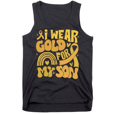 Childhood Cancer I Wear Gold For My Son Tank Top