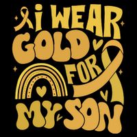 Childhood Cancer I Wear Gold For My Son Zip Tote Bag
