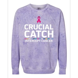 Crucial Catch Intercept Cancer Support Colorblast Crewneck Sweatshirt