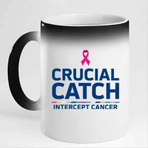 Crucial Catch Intercept Cancer Support 11oz Black Color Changing Mug