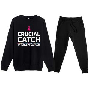 Crucial Catch Intercept Cancer Support Premium Crewneck Sweatsuit Set