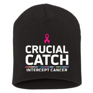 Crucial Catch Intercept Cancer Support Short Acrylic Beanie