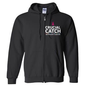 Crucial Catch Intercept Cancer Support Full Zip Hoodie