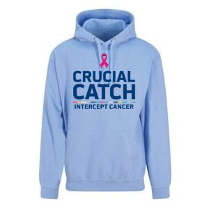 Crucial Catch Intercept Cancer Support Unisex Surf Hoodie