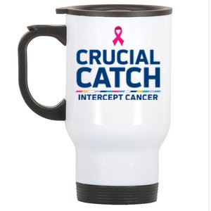 Crucial Catch Intercept Cancer Support Stainless Steel Travel Mug