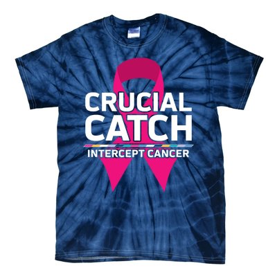 Crucial Catch Intercept Cancer Pink Ribbon Tie-Dye T-Shirt