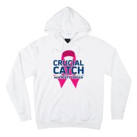 Crucial Catch Intercept Cancer Pink Ribbon Hoodie