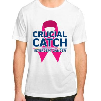 Crucial Catch Intercept Cancer Pink Ribbon Adult ChromaSoft Performance T-Shirt