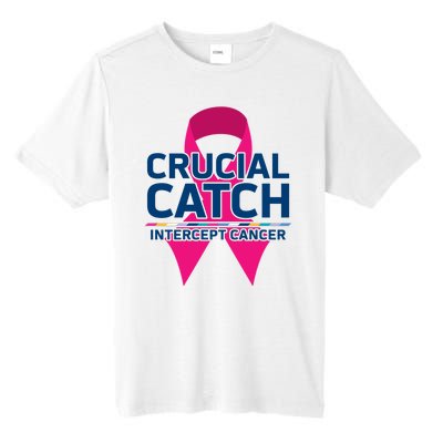 Crucial Catch Intercept Cancer Pink Ribbon Tall Fusion ChromaSoft Performance T-Shirt