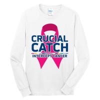 Crucial Catch Intercept Cancer Pink Ribbon Tall Long Sleeve T-Shirt