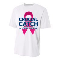 Crucial Catch Intercept Cancer Pink Ribbon Performance Sprint T-Shirt