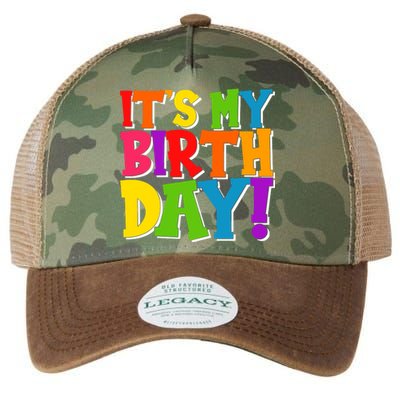 Cute Colorful It's My Birthday Legacy Tie Dye Trucker Hat