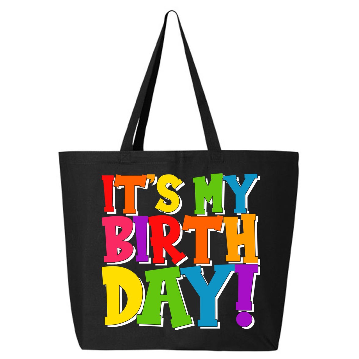 Cute Colorful It's My Birthday 25L Jumbo Tote