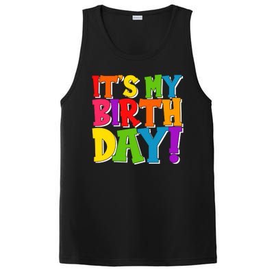 Cute Colorful It's My Birthday PosiCharge Competitor Tank