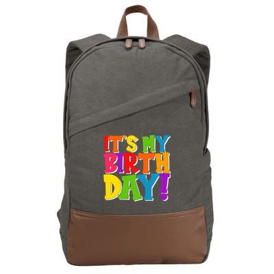 Cute Colorful It's My Birthday Cotton Canvas Backpack