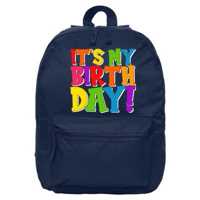 Cute Colorful It's My Birthday 16 in Basic Backpack