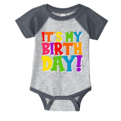 Cute Colorful It's My Birthday Infant Baby Jersey Bodysuit