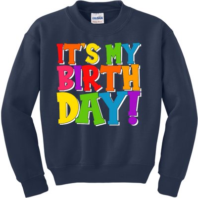 Cute Colorful It's My Birthday Kids Sweatshirt