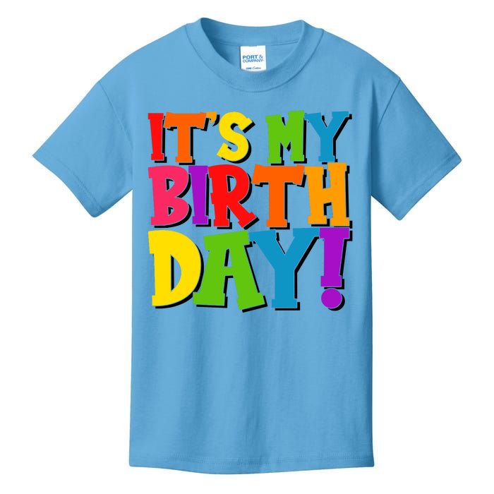 Cute Colorful It's My Birthday Kids T-Shirt