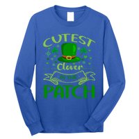 Cutest Clover In The Patch Funny St Patricks Day Funny Gift Long Sleeve Shirt