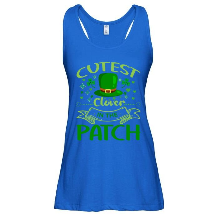 Cutest Clover In The Patch Funny St Patricks Day Funny Gift Ladies Essential Flowy Tank