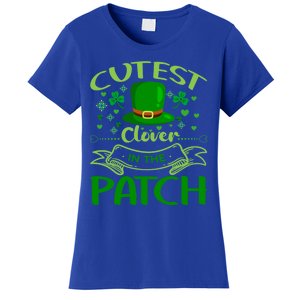 Cutest Clover In The Patch Funny St Patricks Day Funny Gift Women's T-Shirt