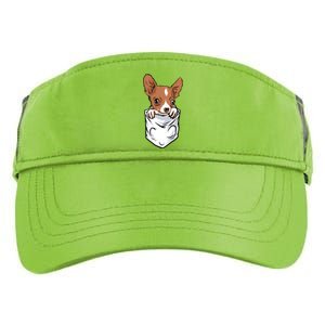 Cute Chihuahua In Your Pocket Christmas Cute Gift Adult Drive Performance Visor