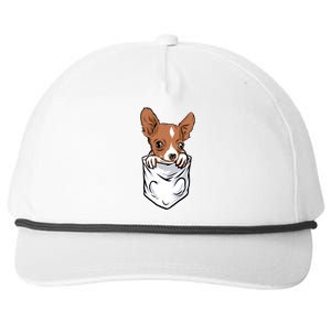 Cute Chihuahua In Your Pocket Christmas Cute Gift Snapback Five-Panel Rope Hat