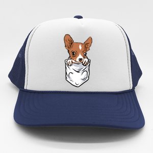 Cute Chihuahua In Your Pocket Christmas Cute Gift Trucker Hat