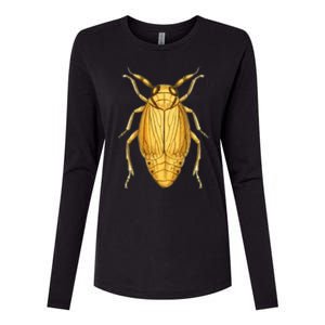 Cicada Womens Cotton Relaxed Long Sleeve T-Shirt