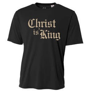 Christian Christ Is King Jesus Christ Catholic Religious Cooling Performance Crew T-Shirt